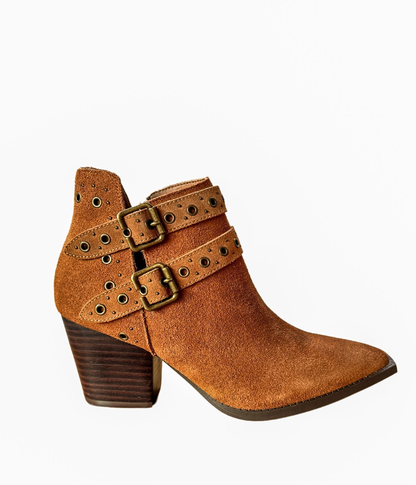 Elsa Leather Ankle Boot in Tan - Charming Charlie