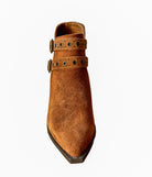 Elsa Leather Ankle Boot in Tan - Charming Charlie
