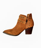 Elsa Leather Ankle Boot in Tan - Charming Charlie