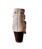 Elsa Leather Ankle Boot in Taupe - Charming Charlie
