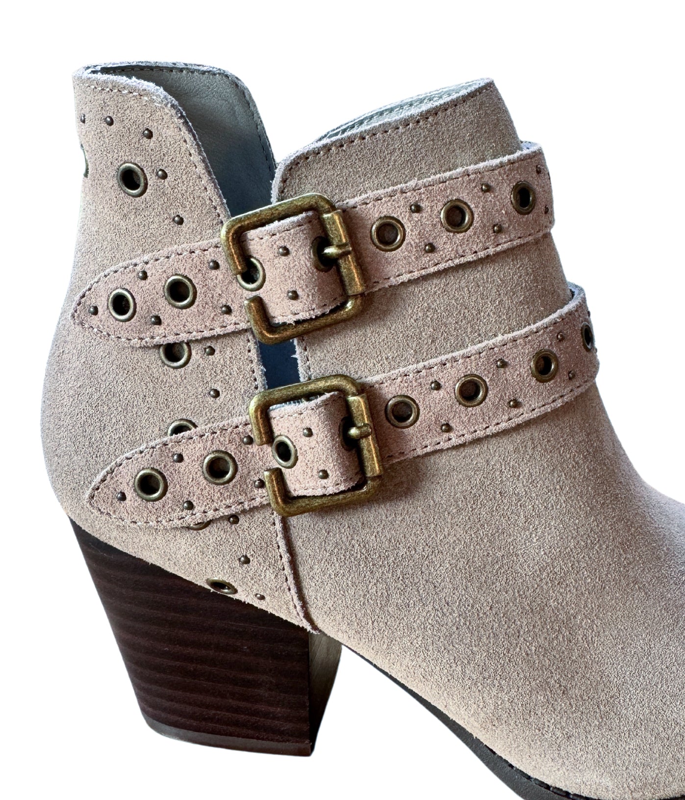 Elsa Leather Ankle Boot in Taupe - Charming Charlie