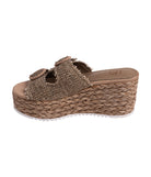 Eriwen Buckle Wedge in Taupe - Charming Charlie