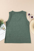 V-Neck Wide Strap Tank - Charming Charlie
