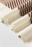 Striped Round Neck Long Sleeve Sweater - Charming Charlie