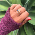 925 Sterling Silver Bead Wrap Ring - Charming Charlie