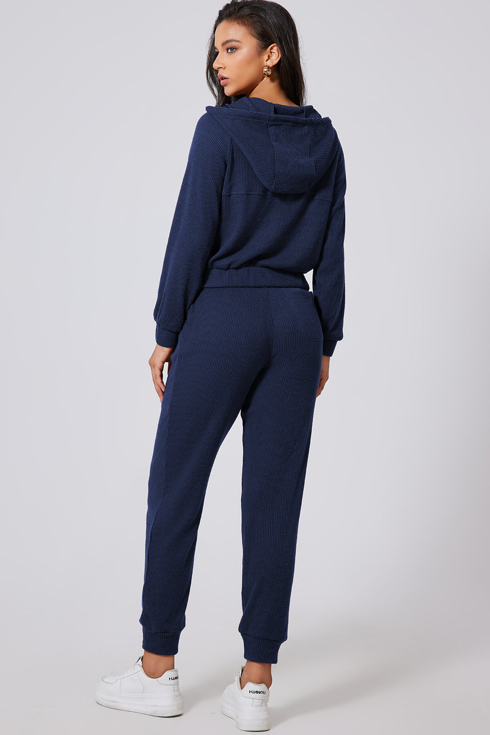 Drawstring Half Zip Hoodie and Joggers Active Set – Charming Charlie