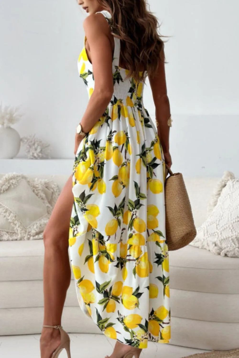 fitted lace wedding dress Camila Contract Lemon Maxi Dress ~ Yellow – Spoiled Rotten Boutique main image 0
