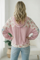 Sweet Spring Blossoms Color Block Hoodie - Charming Charlie