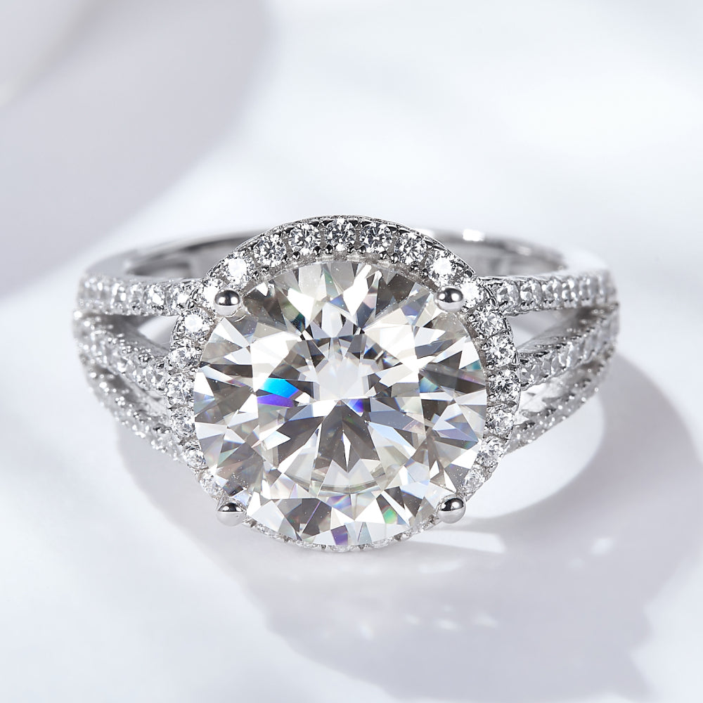 Carat Moissanite Split Shank Ring – Charming Charlie