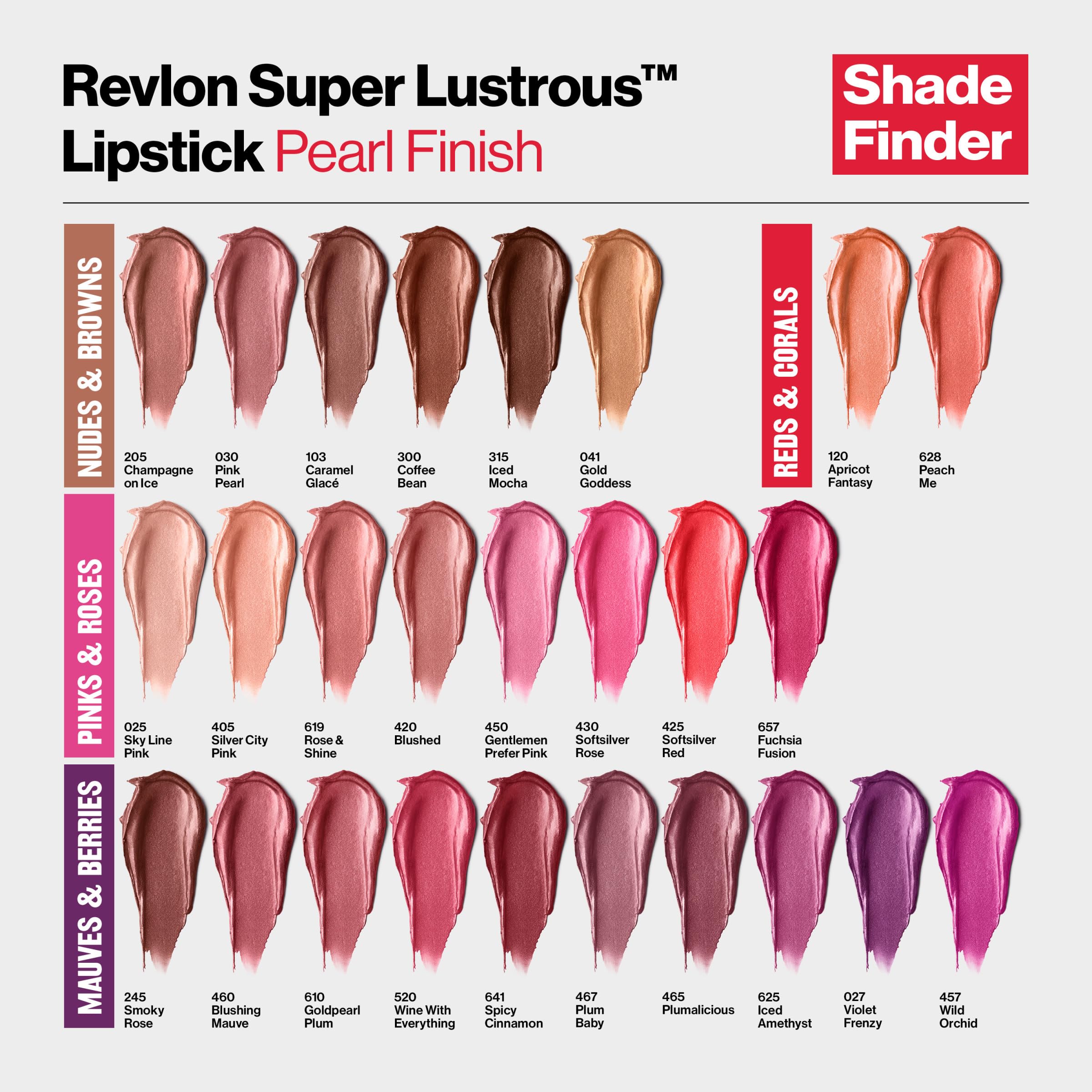 REVLON Super Lustrous Lipstick Mauves & Violets - Charming Charlie