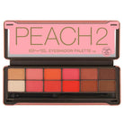 BYS Peach 2 Eyeshadow Palette Tin with Mirror Applicator 12 Matte & Metallic Shades - Charming Charlie