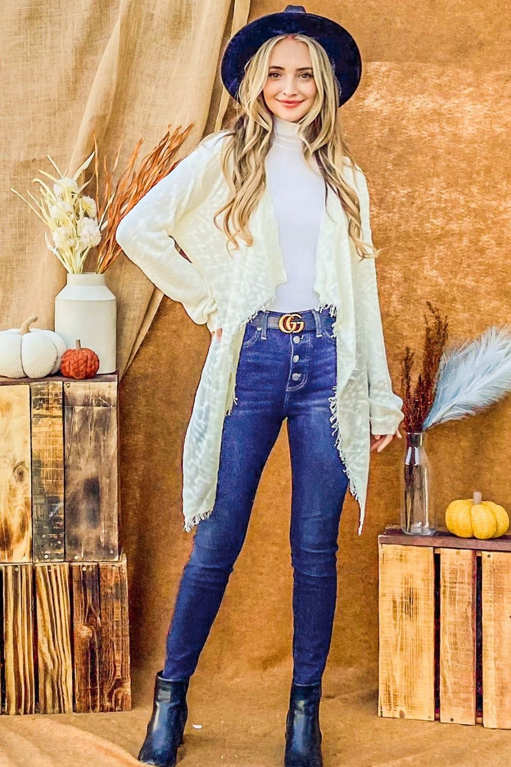And The Why Textured Knit Fringe Hem Cardigan – Charming Charlie