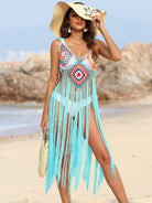 Fringe Spaghetti Strap Cover-Up - Charming Charlie