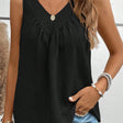 Ruched V-Neck Wide Strap Tank – Charming Charlie