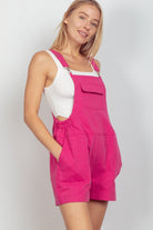 VERY J Adjustable Suspender Overalls with Pockets - Charming Charlie