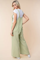 White Birch Texture Sleeveless Wide Leg Jumpsuit - Charming Charlie