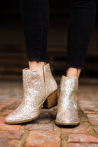 Fiera Booties in Gold - Charming Charlie
