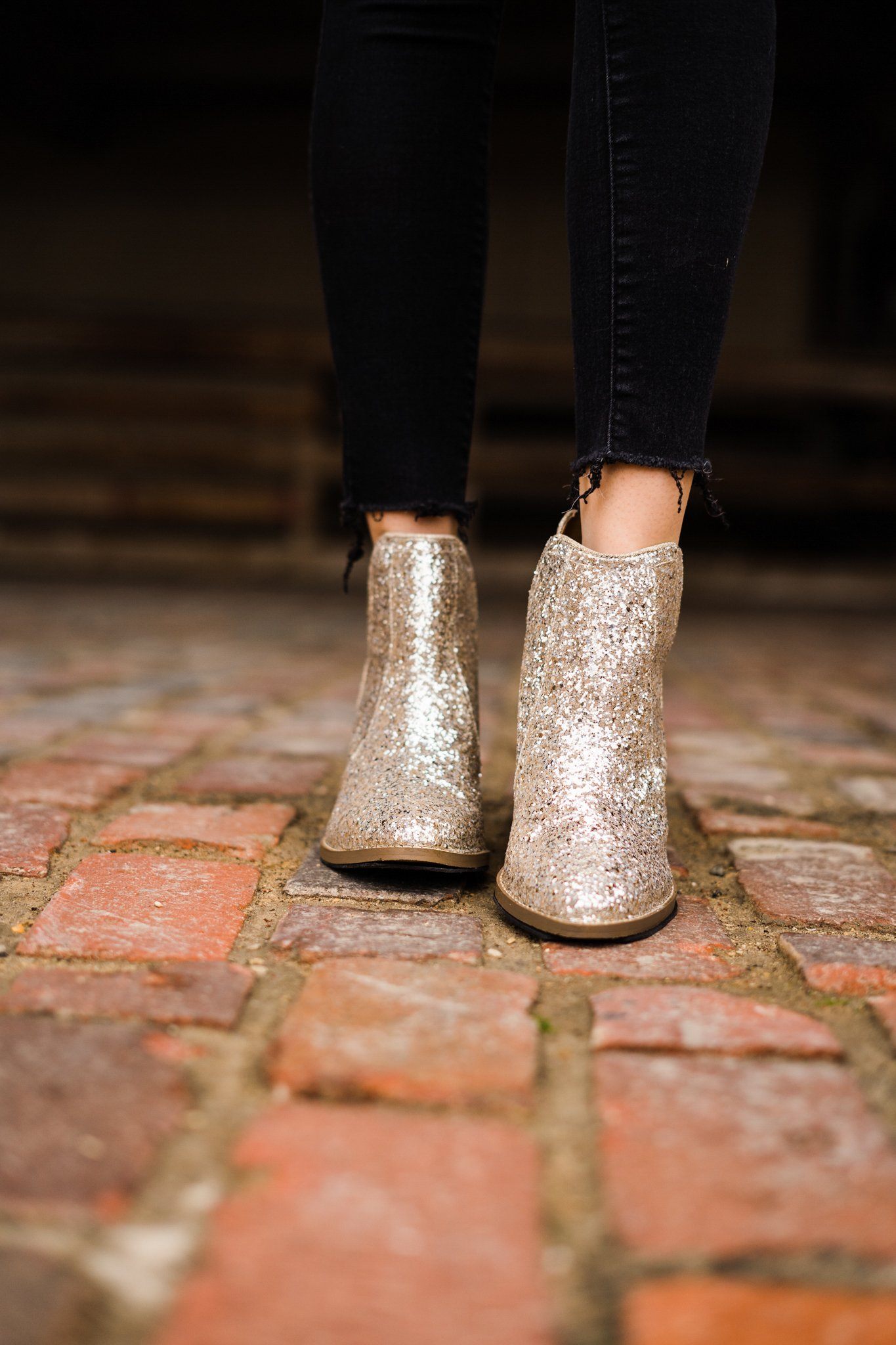 Fiera Booties in Gold - Charming Charlie