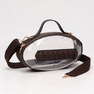 Clear, Dark Brown