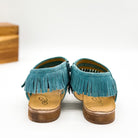 Fringe Star Sandal in Teal - Charming Charlie