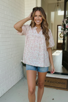 State Fair Summer Ruffle Neck Babydoll Blouse - Charming Charlie