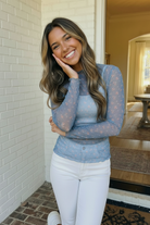 Oh My Darling Floral Mesh Top - Charming Charlie