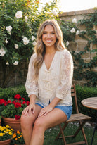 Daisy Dreams Lace Bow Blouse - Charming Charlie