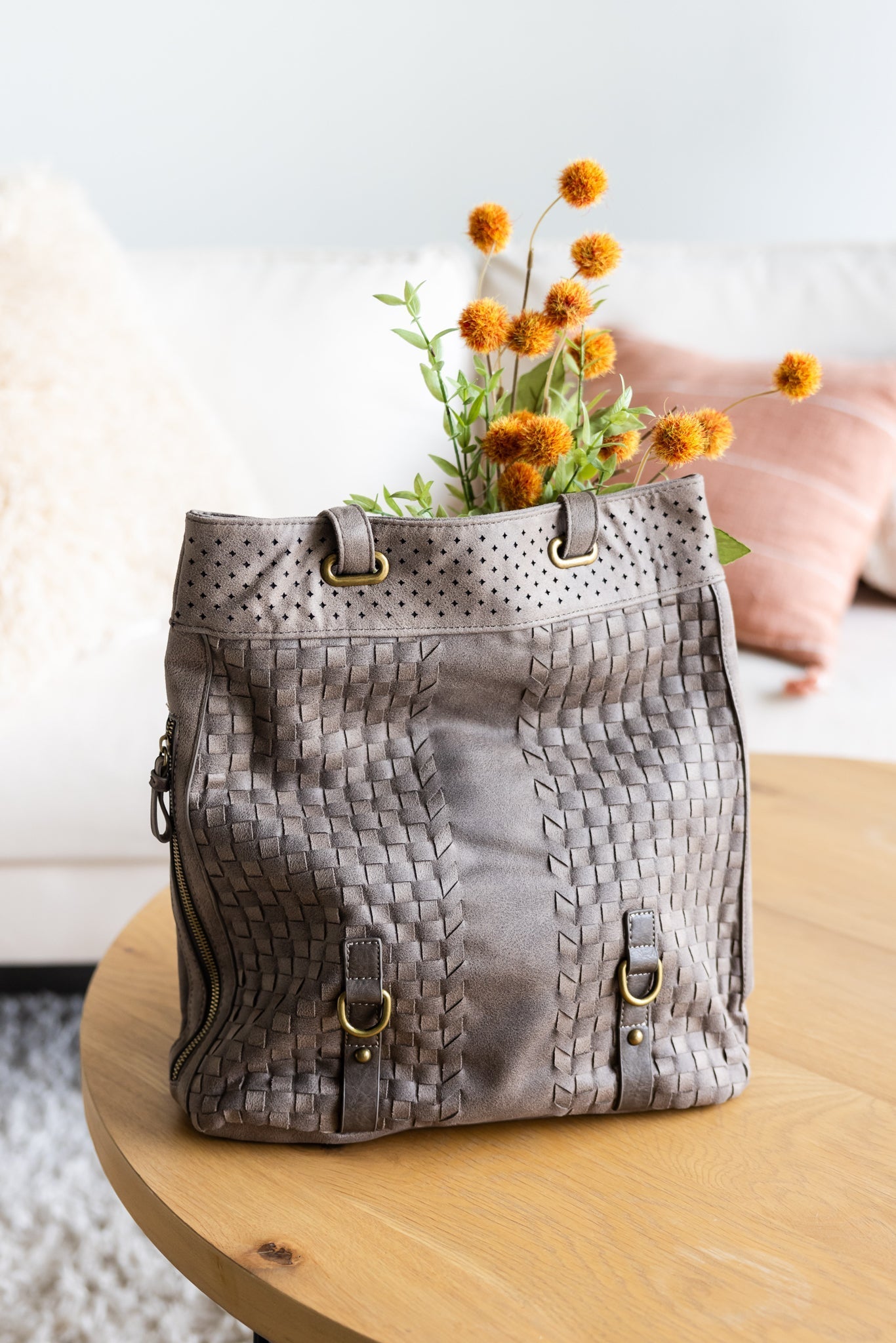 Giggy Backpack in Taupe - Charming Charlie