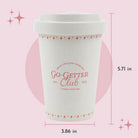 Go - Getter Club 16 oz. Eco - Friendly Coffee Cup - Recycled Coffee Grounds - Multitasky