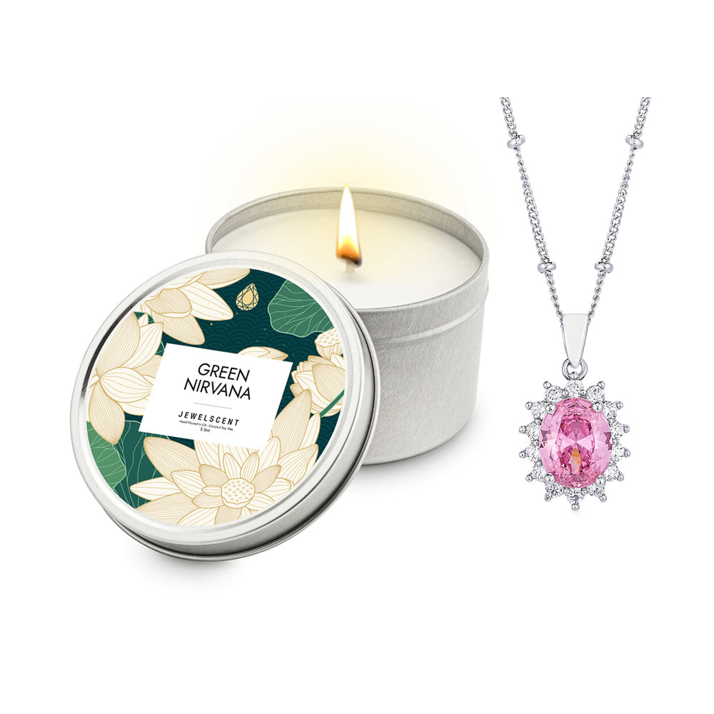 Green Nirvana 5.5oz Tin Jewelry Candle - Charming Charlie