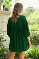 Green with Envy Crepe Smocked Dress - Charming Charlie