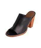 Hallie Heeled Sandal in Black - Charming Charlie