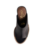 Hallie Heeled Sandal in Black - Charming Charlie