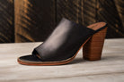 Hallie Heeled Sandal in Black - Charming Charlie