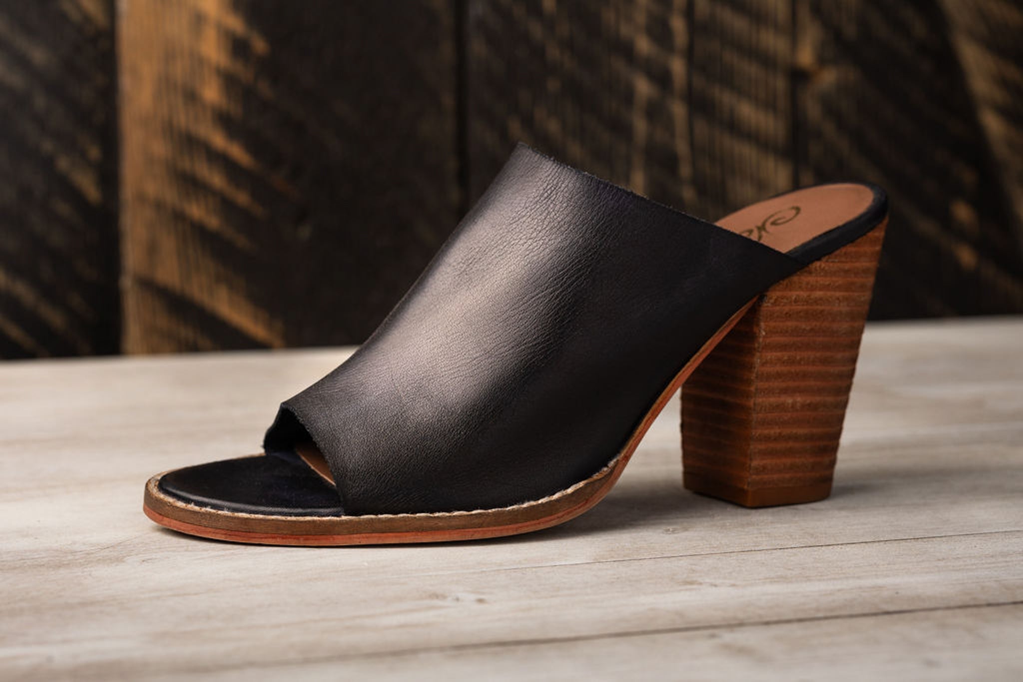 Hallie Heeled Sandal in Black - Charming Charlie