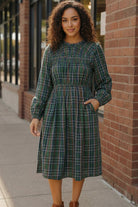 Cedar Lane Plaid Midi Dress - Charming Charlie