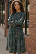 Cedar Lane Plaid Midi Dress - Charming Charlie