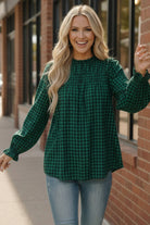 Wildwood Check Green Smock - Charming Charlie