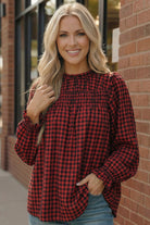 Wildwood Check Red Smock - Charming Charlie