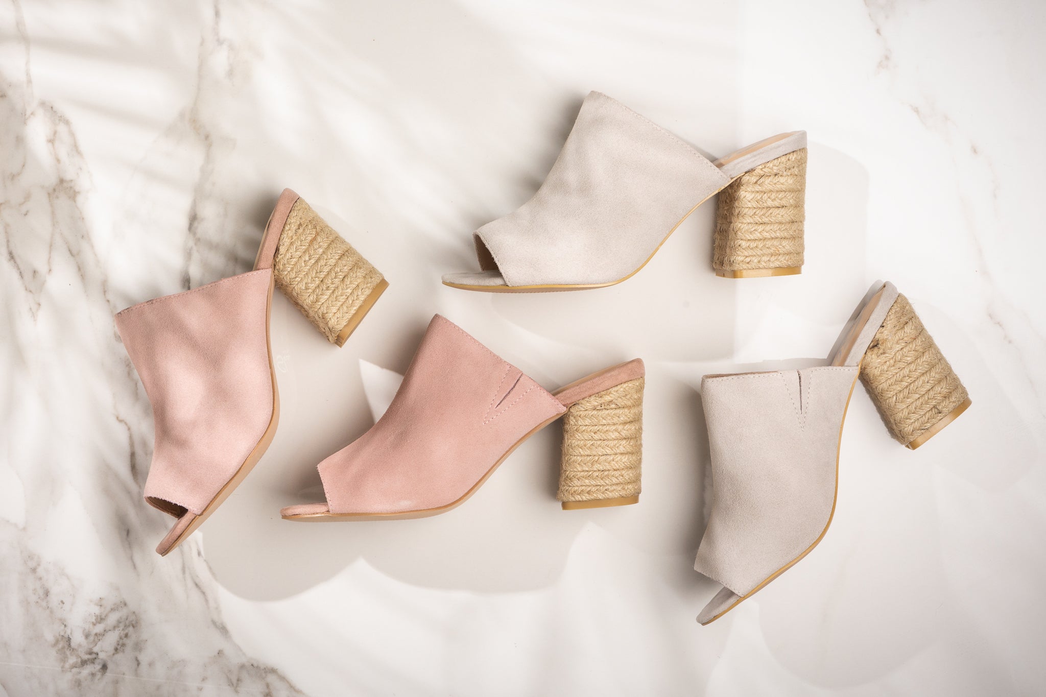 Helena Heeled Sandal in Ice Suede - Charming Charlie