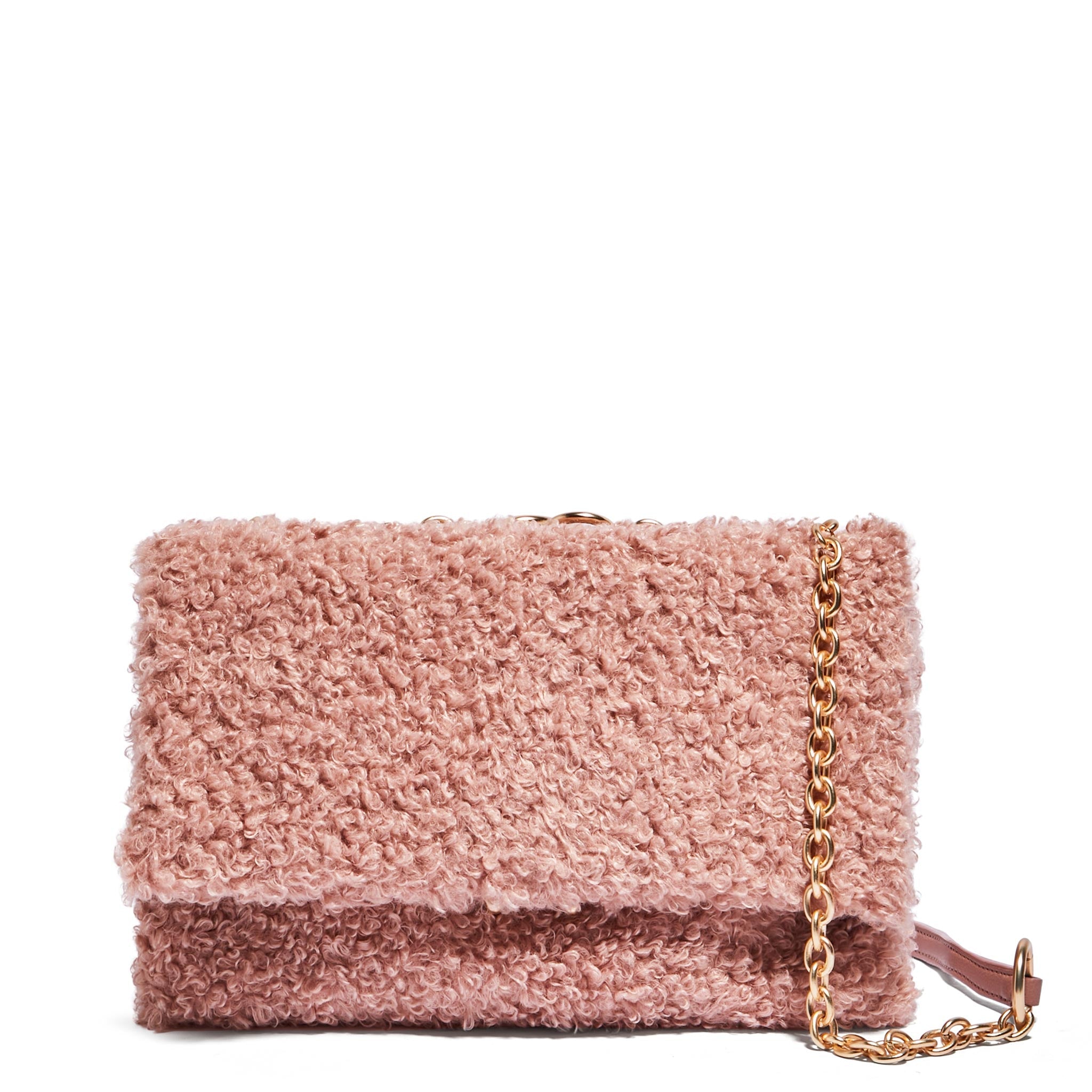 H.O.W.  WE STEP UP  Shoulder Bag Blush Fur