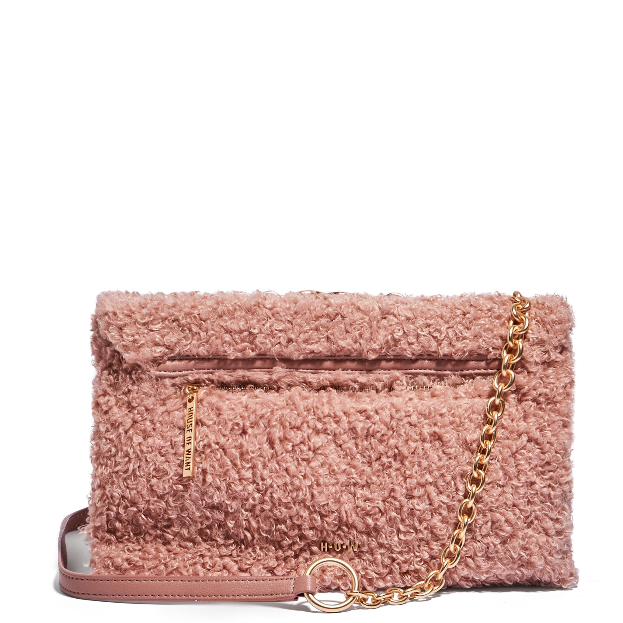 H.O.W.  WE STEP UP  Shoulder Bag Blush Fur