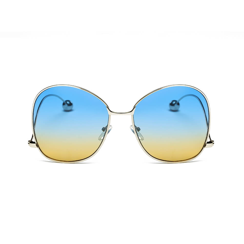 EUGENE | CD05 - Women's Trendy Oversized Pantone Lens Sunglasses - Cramilo Eyewear - Stylish Trendy Affordable Sunglasses Clear Glasses Eye Wear Fashion