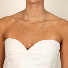 Gold / 16" Diamond by the Yard Necklace - Adina's Jewels