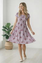 My Favorite Chapter Lilac Floral Dress - Charming Charlie