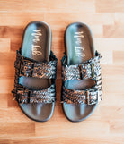 Intertwine Dual Woven Strap Slide in Pewter - Charming Charlie