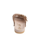 Intertwine Dual Woven Strap Slide in Champagne - Charming Charlie