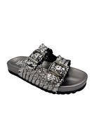 Intertwine Dual Woven Strap Slide in Pewter - Charming Charlie