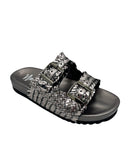 Intertwine Dual Woven Strap Slide in Pewter - Charming Charlie