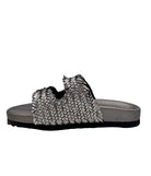 Intertwine Dual Woven Strap Slide in Pewter - Charming Charlie